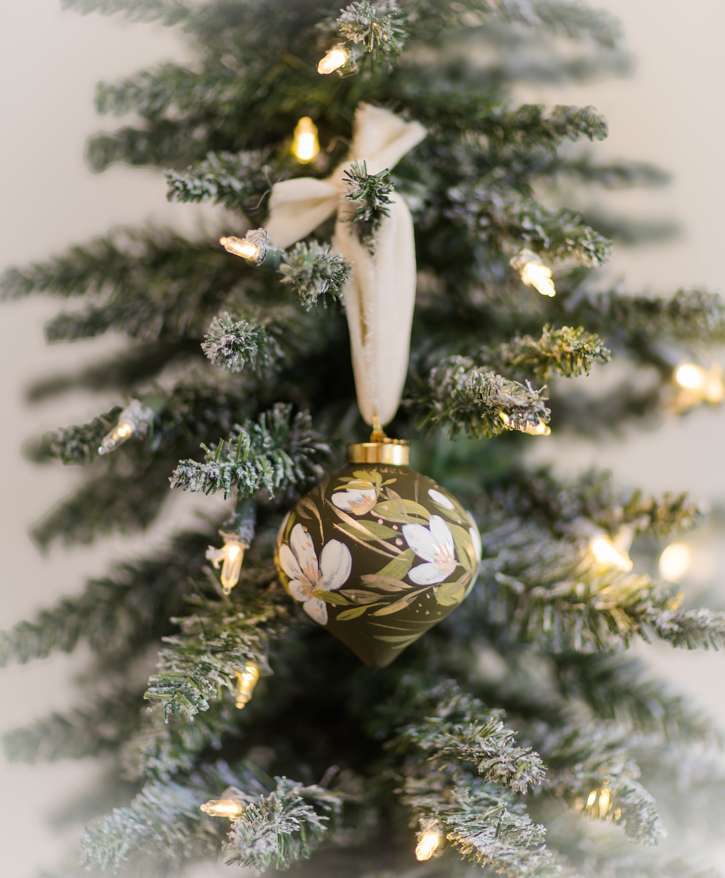Olive Green | Immanuel Hand-Painted, Heirloom Ceramic Ornament