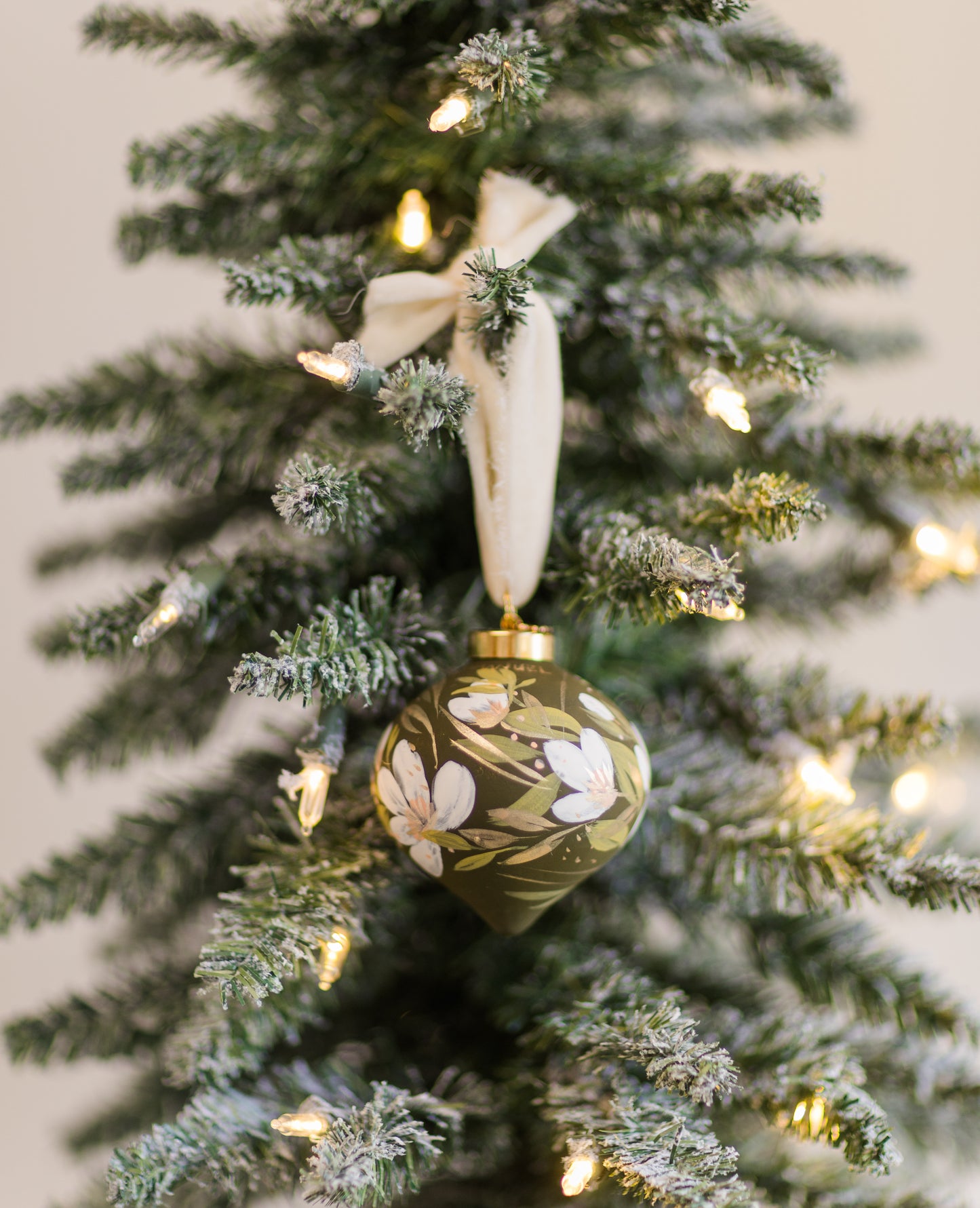 Olive Green | Immanuel Hand-Painted, Heirloom Ceramic Ornament