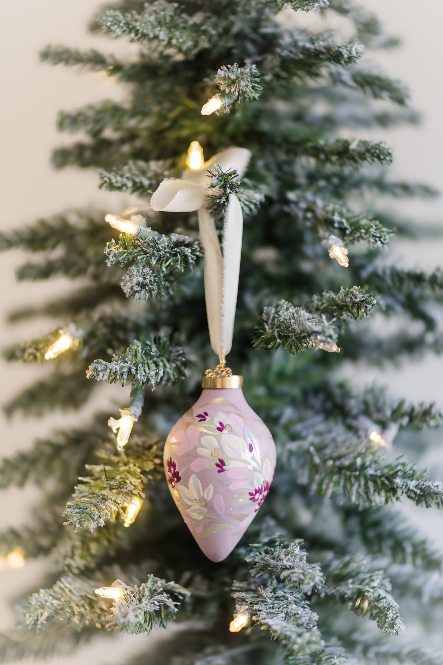 Lavender Pink | Immanuel Hand-Painted, Heirloom Ceramic Ornament