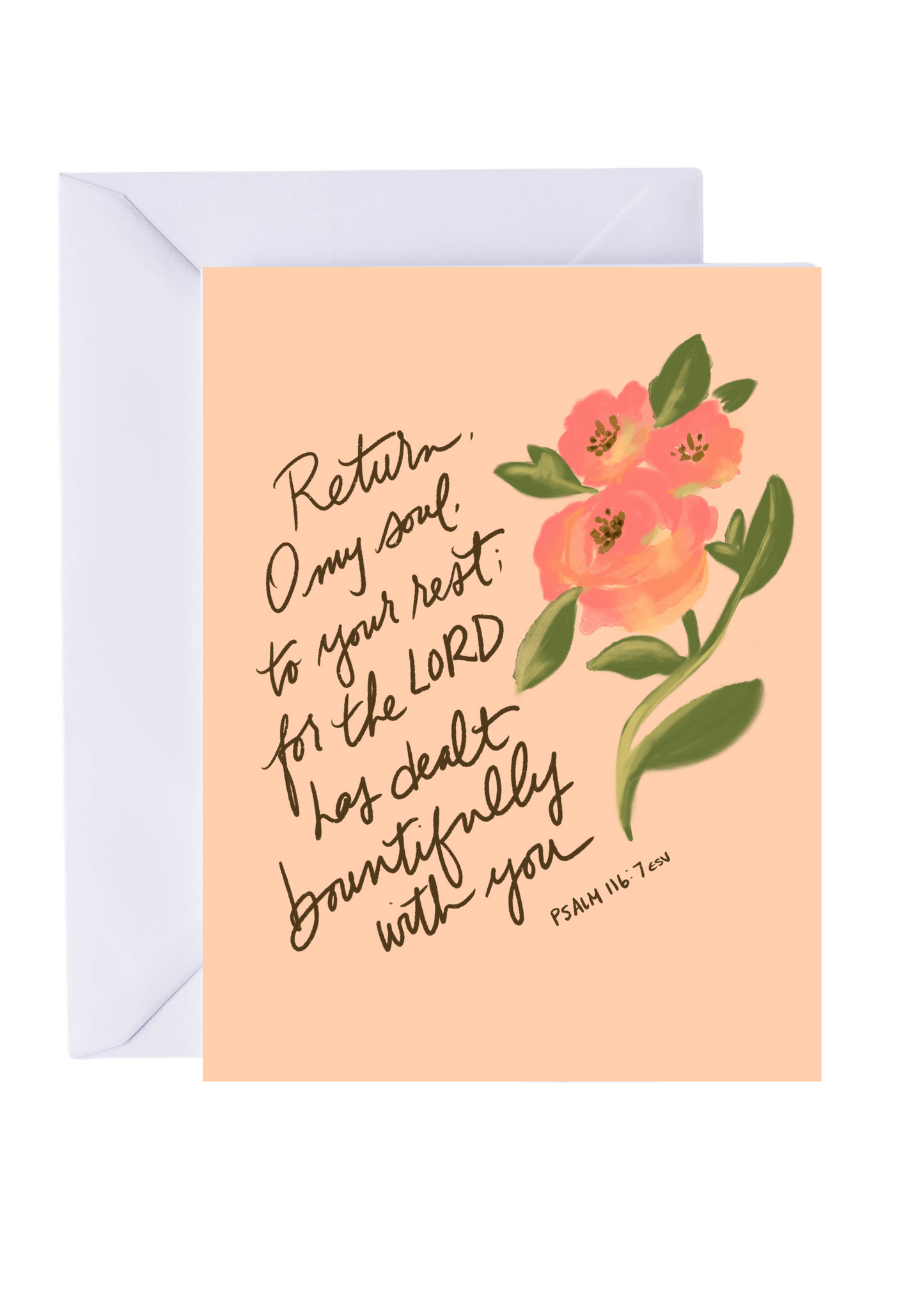 Return O My Soul | Psalm 116:7 Card