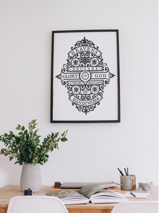 The Heavens Declare | Psalm 19:1 Print