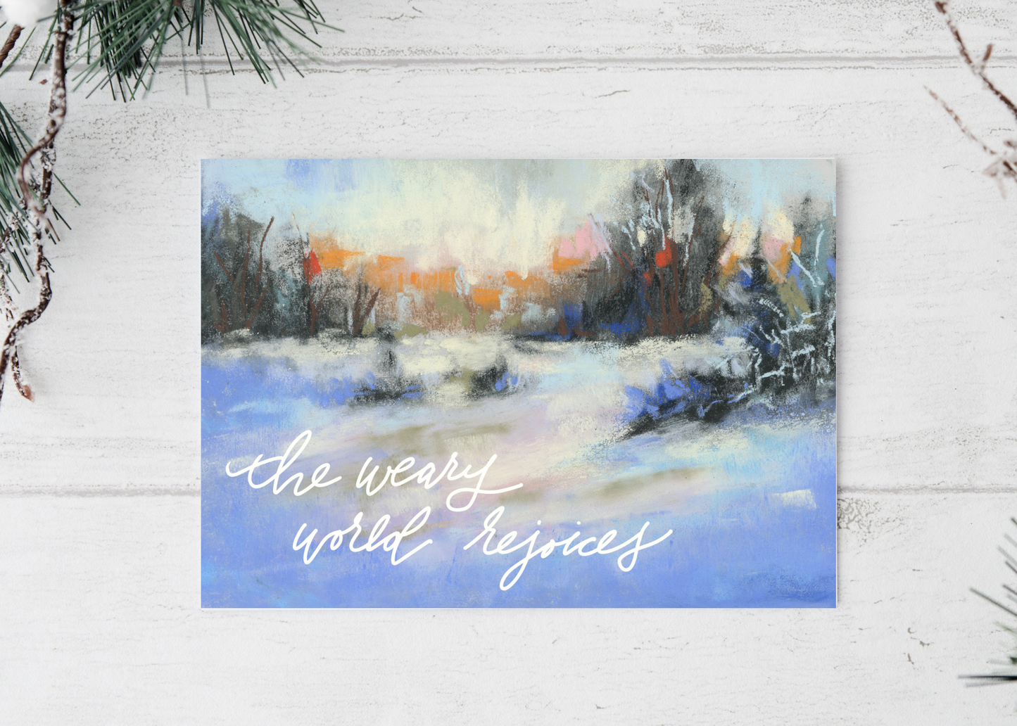 The Weary World Rejoices Card