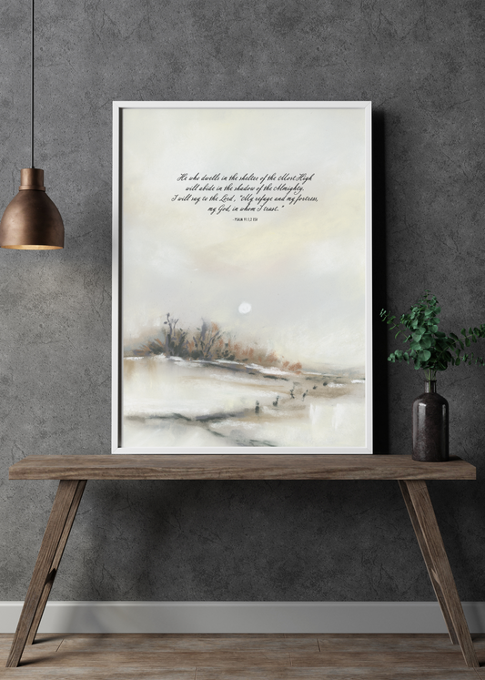 Shadow of the Almighty | Psalm 91:1,2 | Giclee Fine Art Print