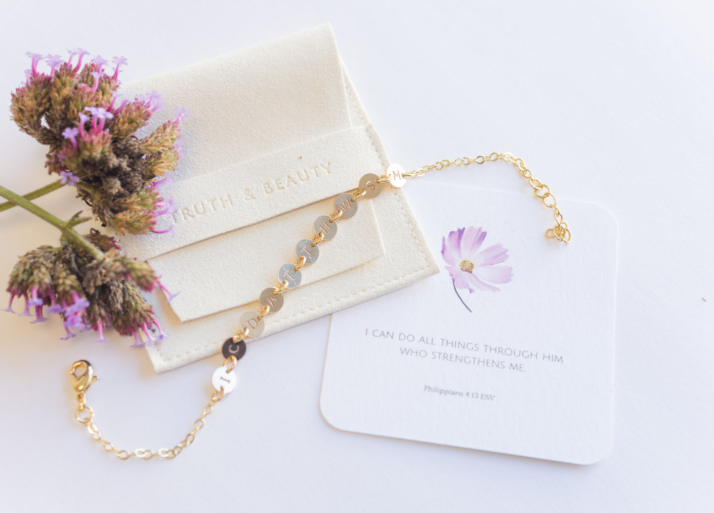 Elia Letter Bracelet for Scripture Memory | Living Word Jewelry™