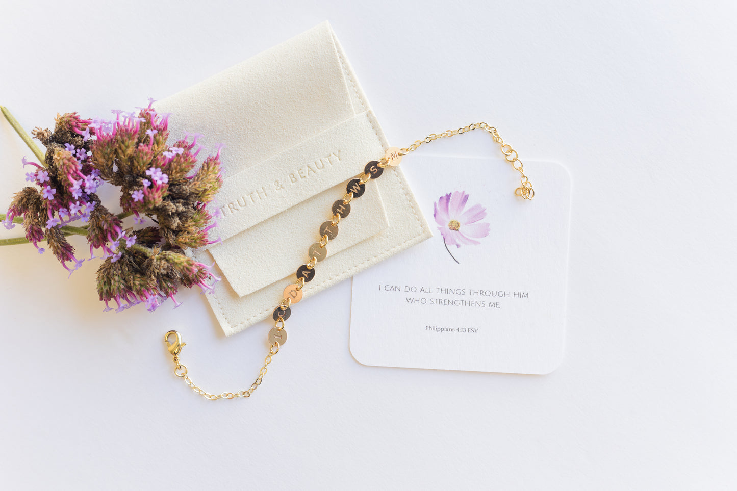 Elia Letter Bracelet for Scripture Memory | Living Word Jewelry™