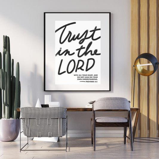 Trust in the LORD | Proverbs 3:5 Print