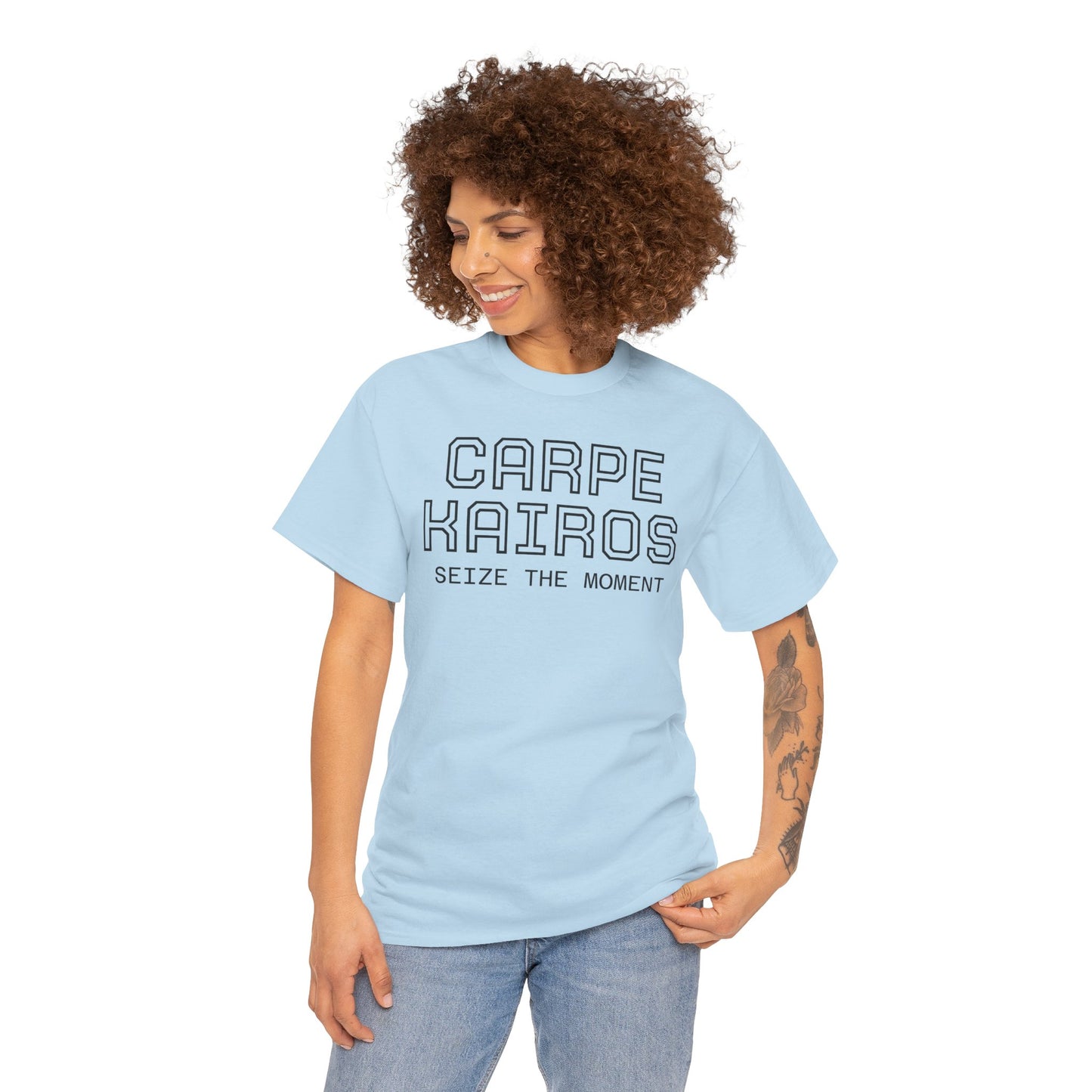 Carpe Kairos Tee — "Seize the Moment" Inspirational Graphic T-Shirt