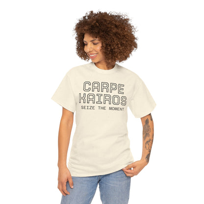 Carpe Kairos Tee — "Seize the Moment" Inspirational Graphic T-Shirt
