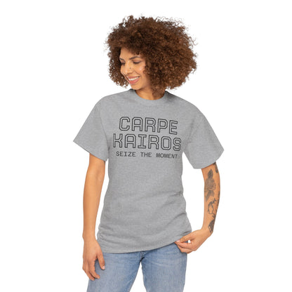 Carpe Kairos Tee — "Seize the Moment" Inspirational Graphic T-Shirt
