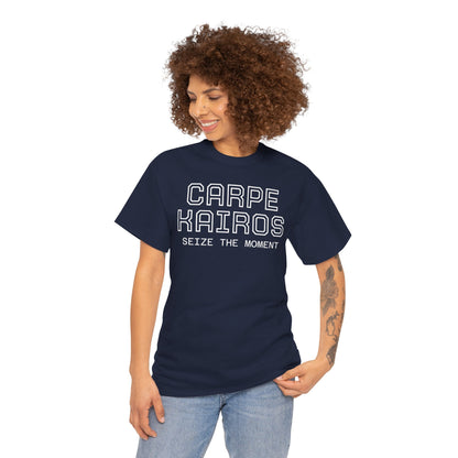 Carpe Kairos Tee — "Seize the Moment" Inspirational Graphic T-Shirt