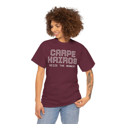 Carpe Kairos Tee — "Seize the Moment" Inspirational Graphic T-Shirt