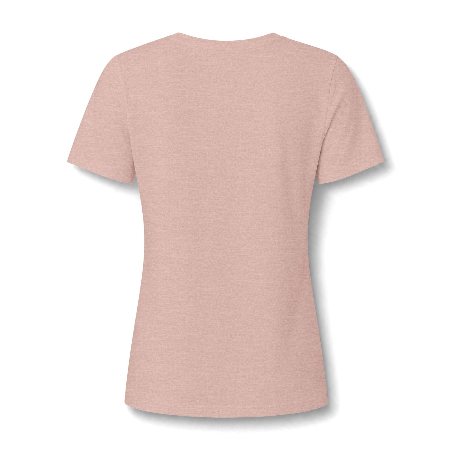 Organic Free Range Homeschool Mama  - Heathered V-Neck Tee Women’s Relaxed T-Shirt