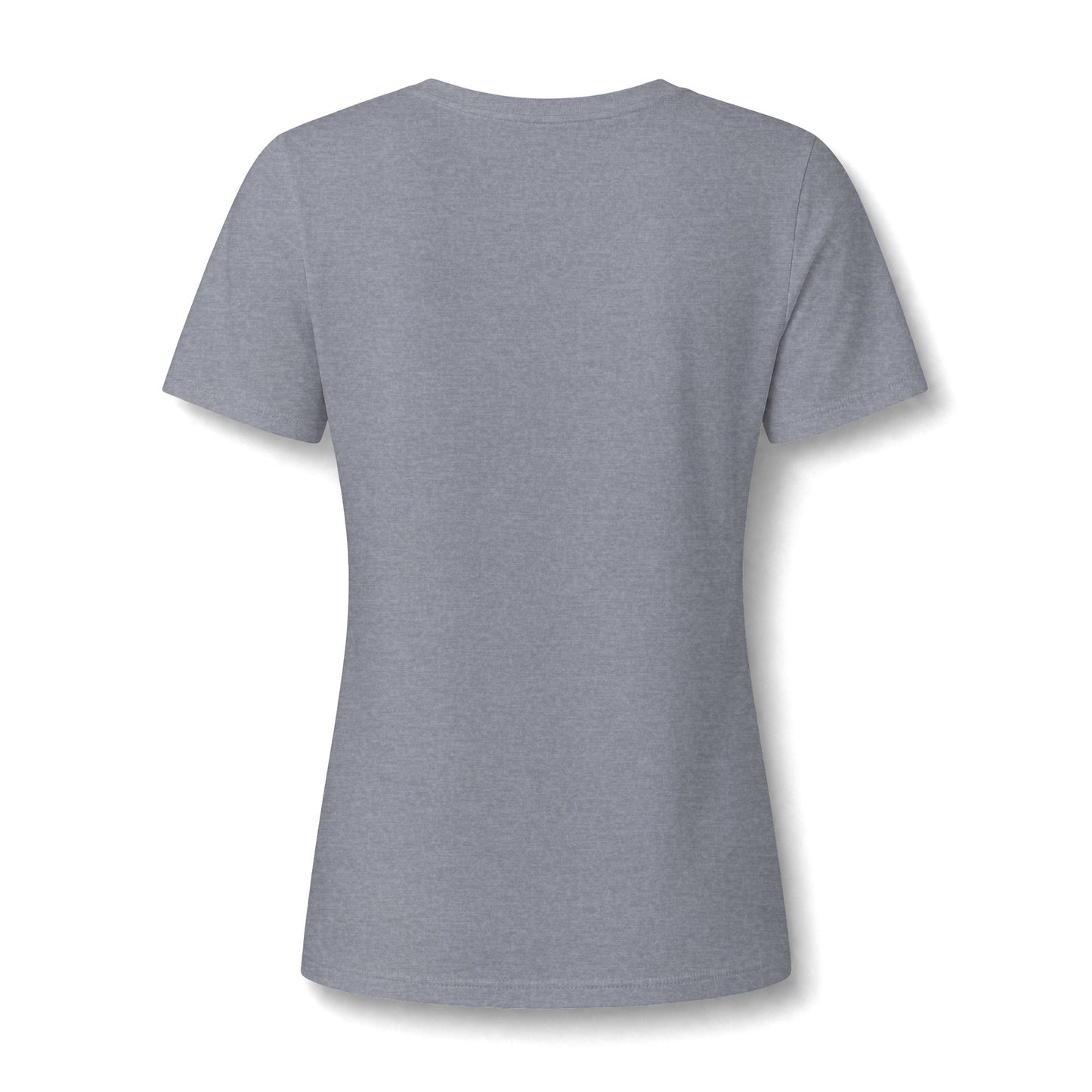 Organic Free Range Homeschool Mama  - Heathered V-Neck Tee Women’s Relaxed T-Shirt