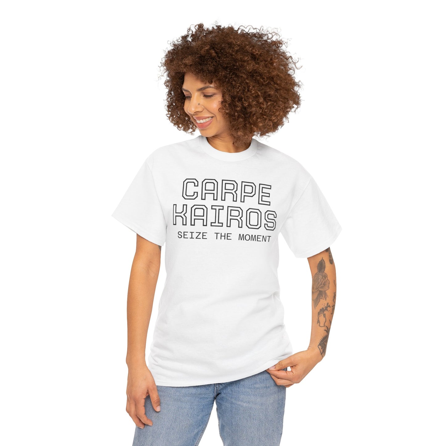 Carpe Kairos Tee — "Seize the Moment" Inspirational Graphic T-Shirt