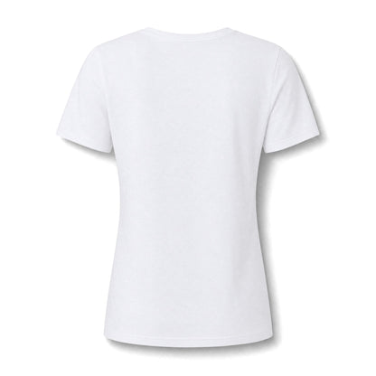 Organic Free Range Homeschool Mama  - Heathered V-Neck Tee Women’s Relaxed T-Shirt