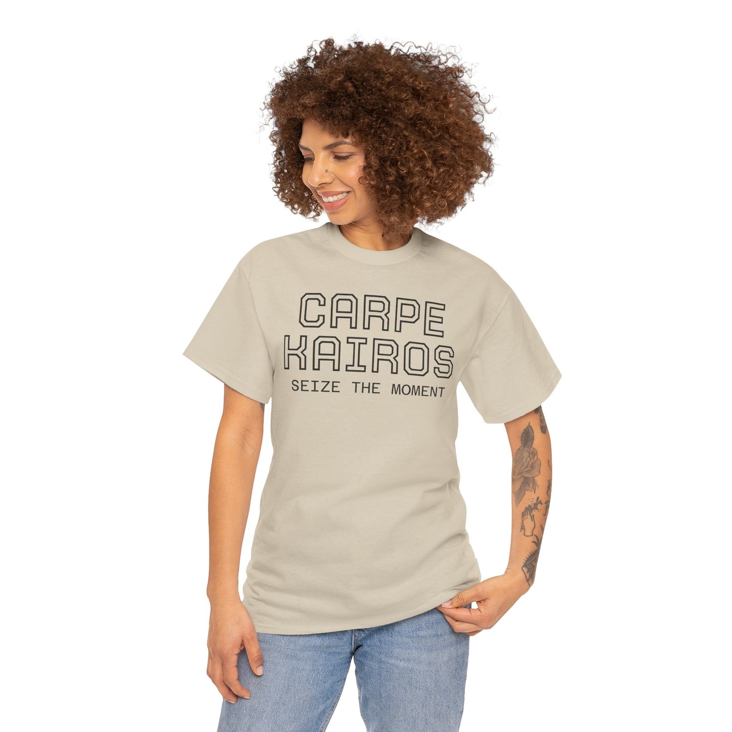 Carpe Kairos Tee — "Seize the Moment" Inspirational Graphic T-Shirt