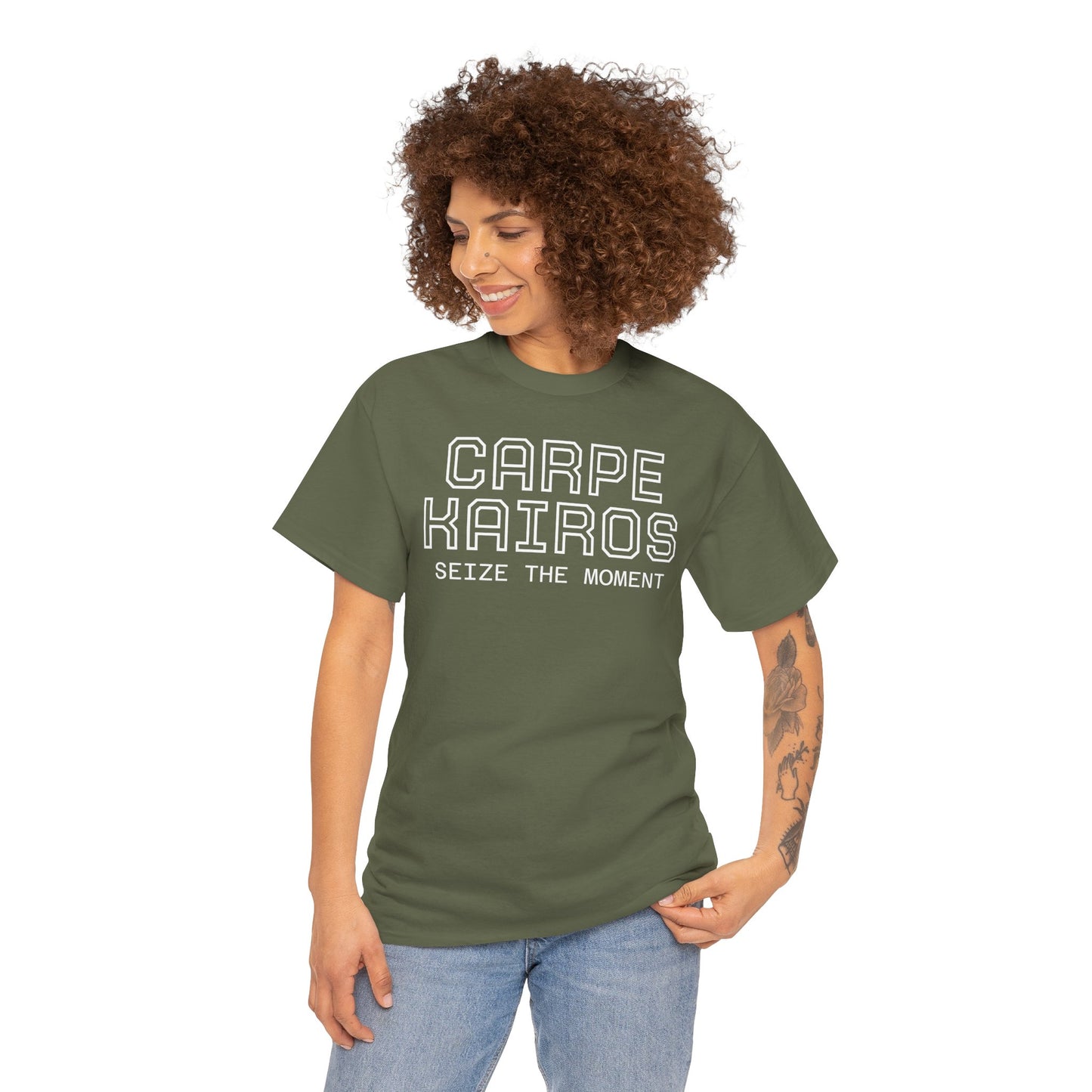 Carpe Kairos Tee — "Seize the Moment" Inspirational Graphic T-Shirt