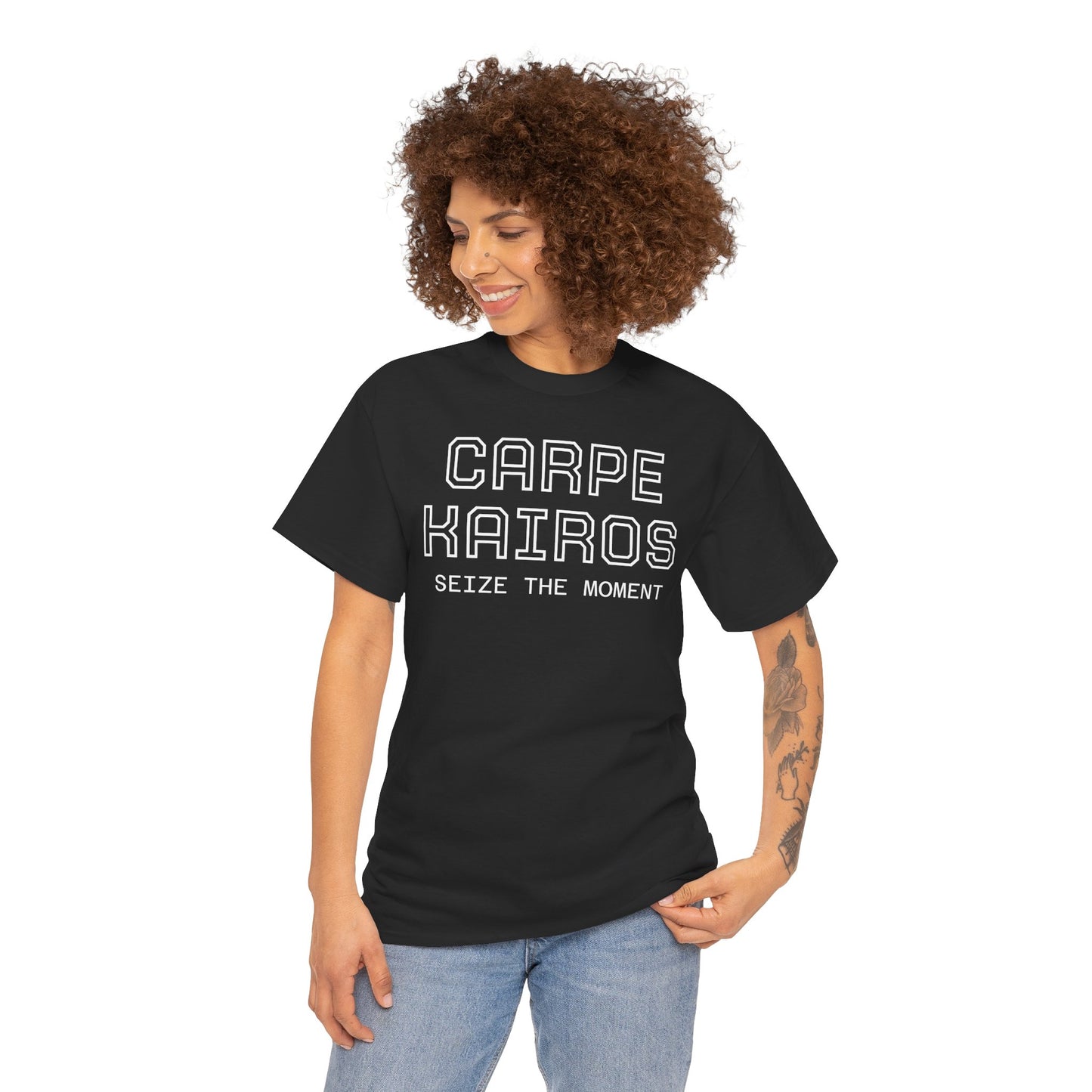 Carpe Kairos Tee — "Seize the Moment" Inspirational Graphic T-Shirt