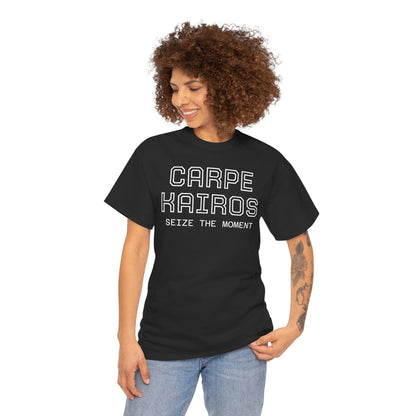 Carpe Kairos Tee — "Seize the Moment" Inspirational Graphic T-Shirt
