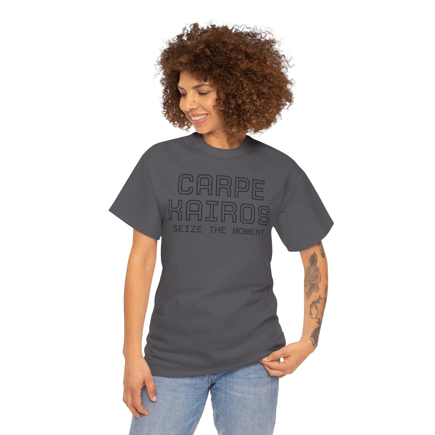 Carpe Kairos Tee — "Seize the Moment" Inspirational Graphic T-Shirt