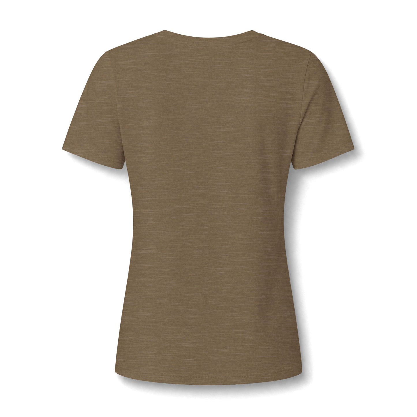 Organic Free Range Homeschool Mama  - Heathered V-Neck Tee Women’s Relaxed T-Shirt