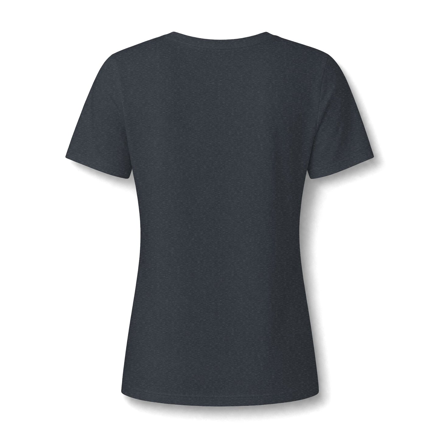 Organic Free Range Homeschool Mama  - Heathered V-Neck Tee Women’s Relaxed T-Shirt