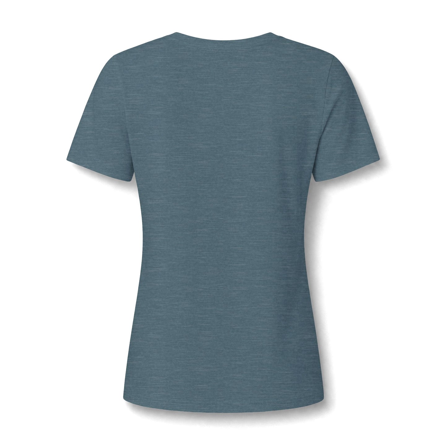 Organic Free Range Homeschool Mama  - Heathered V-Neck Tee Women’s Relaxed T-Shirt