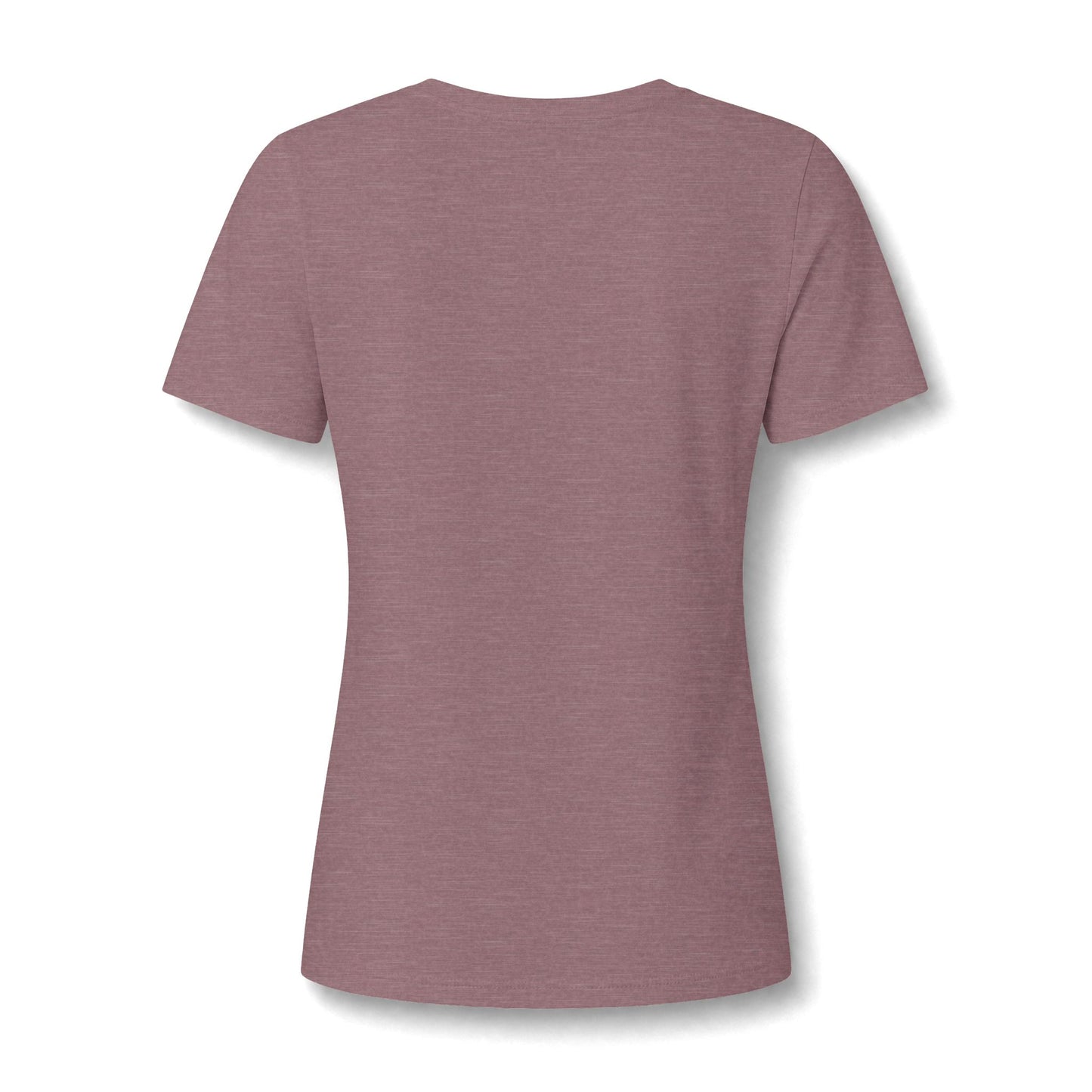 Organic Free Range Homeschool Mama  - Heathered V-Neck Tee Women’s Relaxed T-Shirt