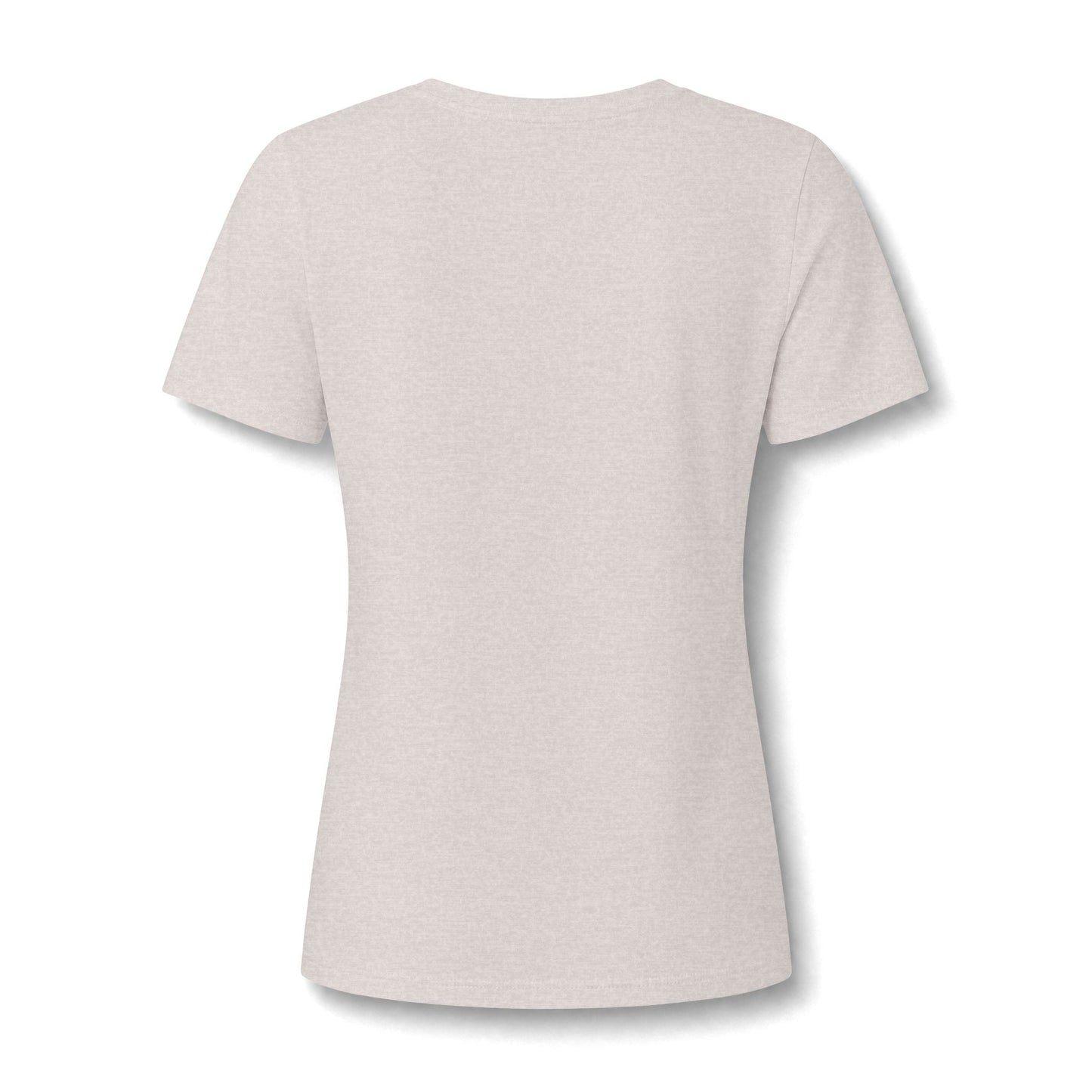 Organic Free Range Homeschool Mama  - Heathered V-Neck Tee Women’s Relaxed T-Shirt