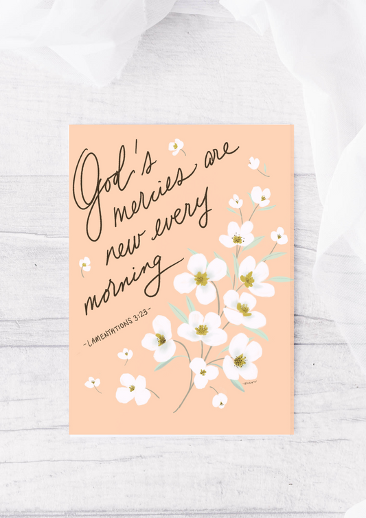 New Mercies | Lamentations 3:23 Card