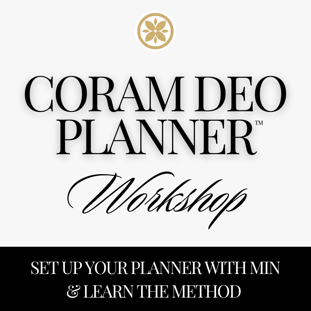 Coram Deo Planner Live Workshop - Dec. 29, 2025