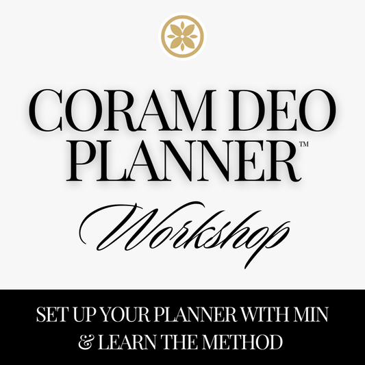 Coram Deo Planner Live Workshop - Dec. 28, 2026
