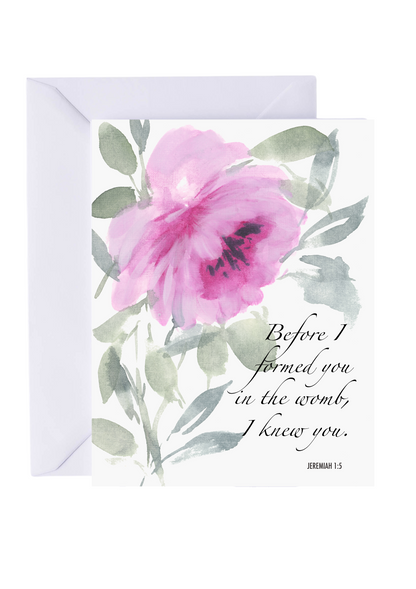 Before I Formed You | Jer 1:5 Card