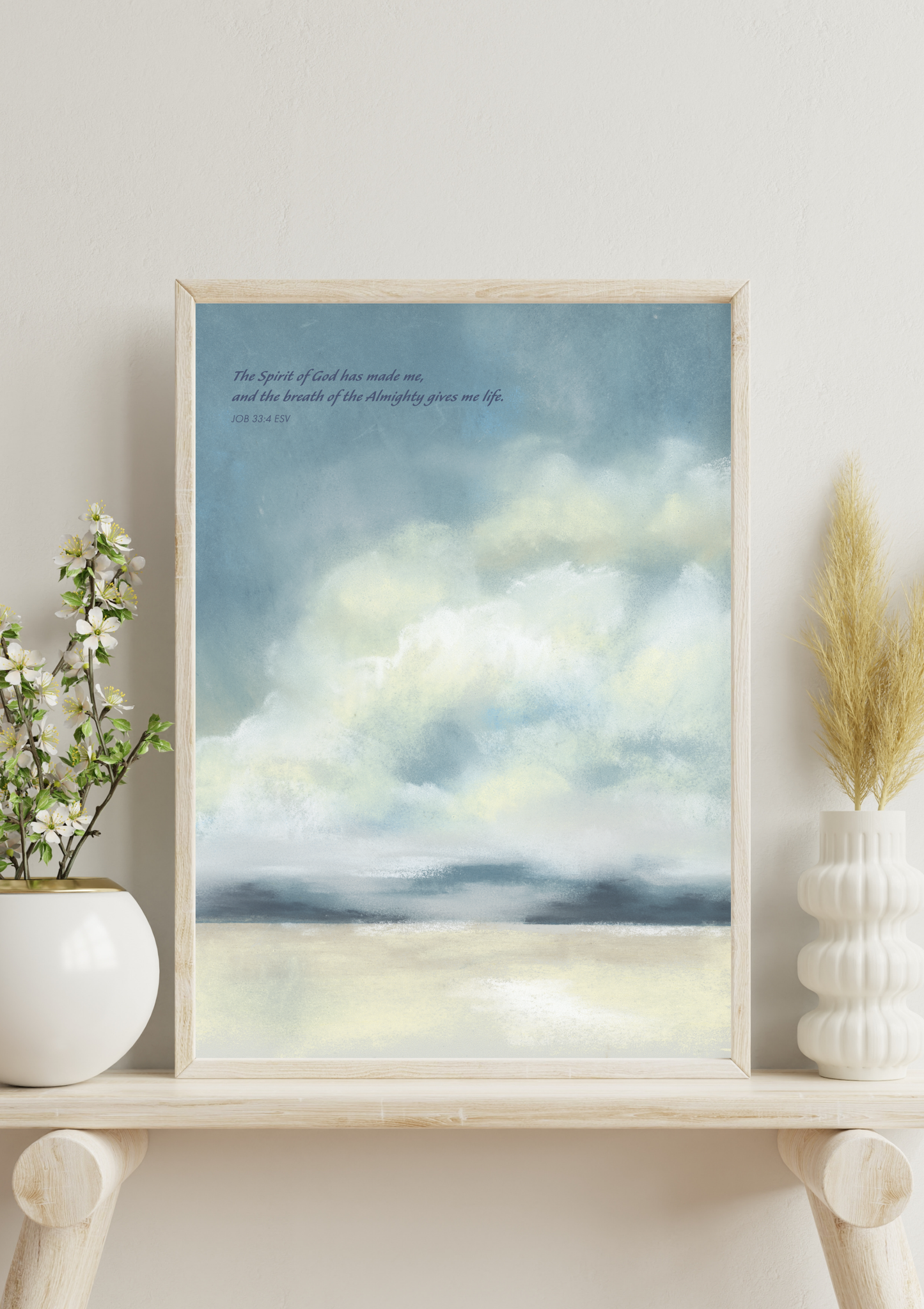 Soft Winter Sky | Job 33:4 | Giclee Fine Art Print