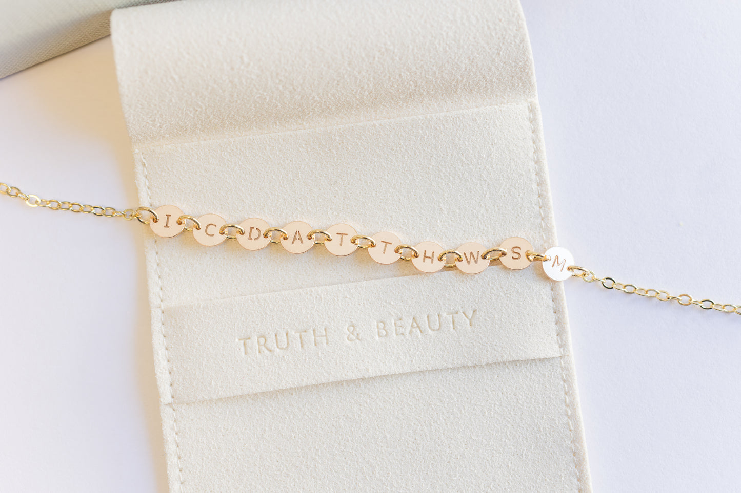 Personalization | Elia Letter Bracelet | Living Word Jewelry™